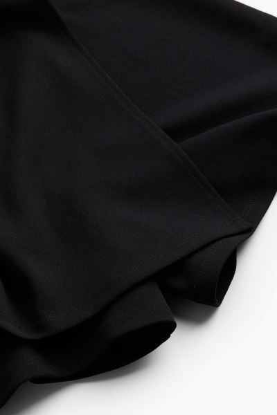 Jersey Wrap Skort - High waist - Short - Black - Ladies | H&M US | H&M (US + CA)