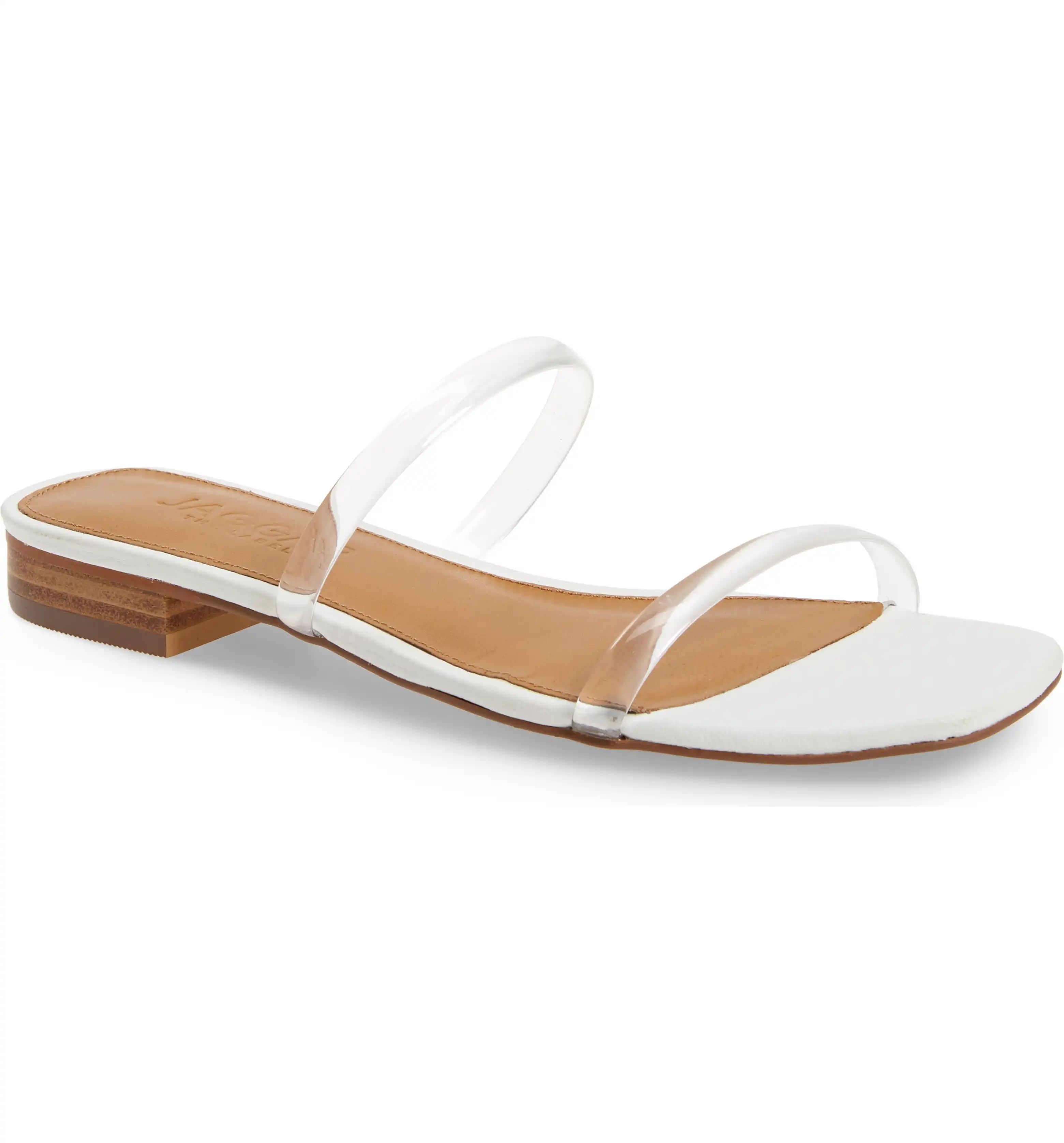 JAGGAR Transparent Strap Slide Sandal | Nordstrom