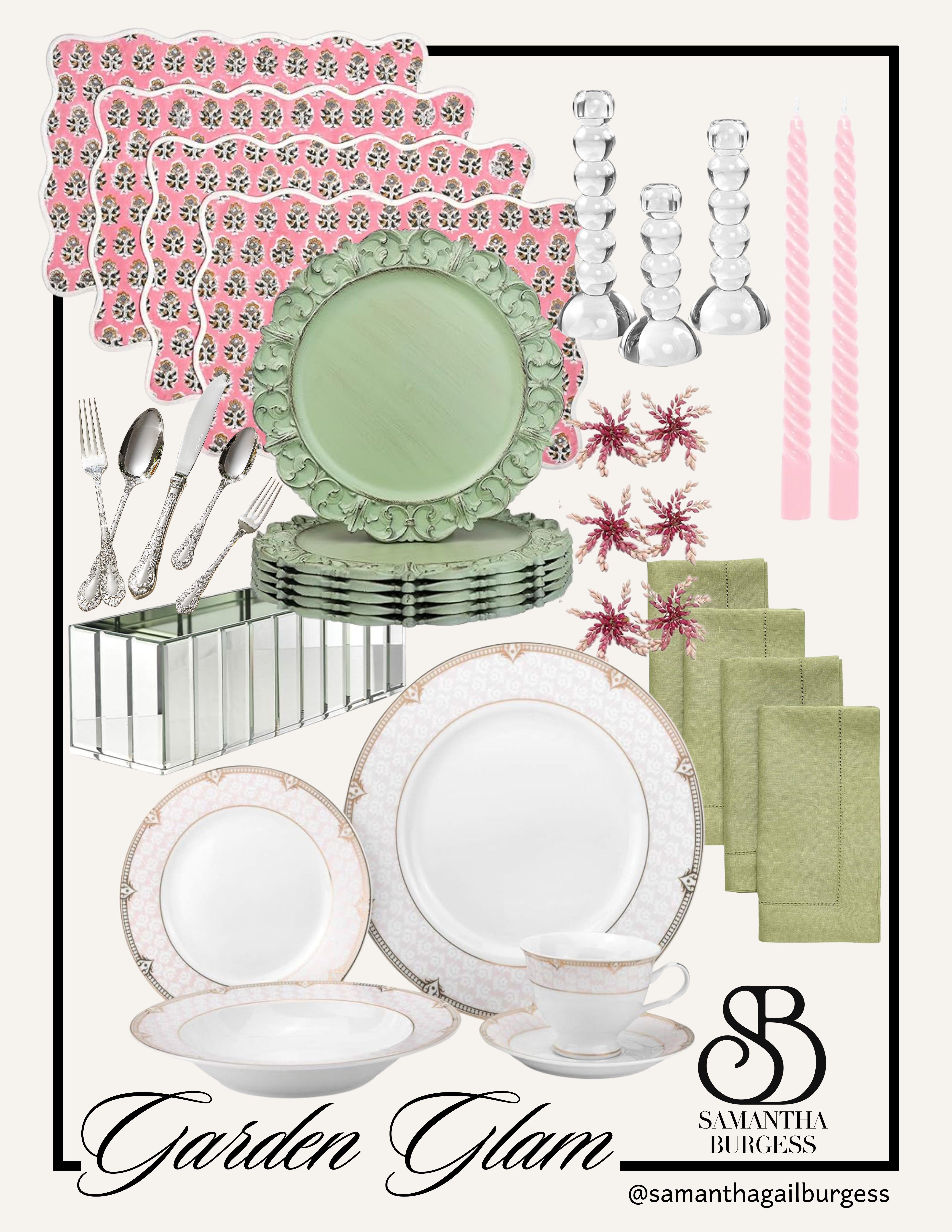 A beautiful pink & green tablescape!

 

 #LTKSeasonal #LTKHome #LTKWedding