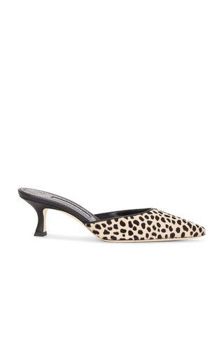 Manolo Blahnik Carolynemu 50 Pump in Black | FWRD 