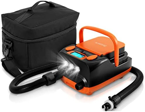 Amazon.com: SereneLife 16PSI High Pressure SUP Air Pump - Intelligent Dual Stage Inflation & Auto... | Amazon (US)