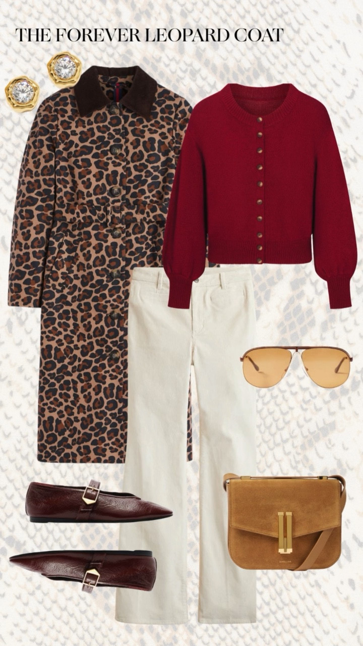 🐆✨ How to Style Animal Print for Fall ✨🐍
Animal print is a timeless fall trend, and the key to wearing it well is all about balance. If you’re new to the trend, start small with a snakeskin belt or leopard flats—just a pop of print goes a long way. For bolder days, try a cow-print jacket or a forever leopard coat to anchor your look.

Styling tips:
✔️ Treat leopard as a neutral—it pairs seamlessly with everything.
✔️ Ground bold prints with rich fall tones like chocolate, burgundy, and olive.
✔️ Keep it polished by mixing one statement print with clean denim or tailored basics.
✔️ Use accessories (belts, bags, shoes) as your entry point if you’re print-shy.

Every piece in this edit is chic, wearable, and easy to style for day or night. 🍂
Shop all of these fall animal print looks now on jcathell.com
 and LTK.

#FallFashion #AnimalPrintStyle #LeopardPrint #SnakeskinBag #CowPrintJacket #FallOutfitInspo #ChicStyle #LTKstyletip

Fall outfit, fall fashion

#LTKShoeCrush #LTKStyleTip #LTKOver40