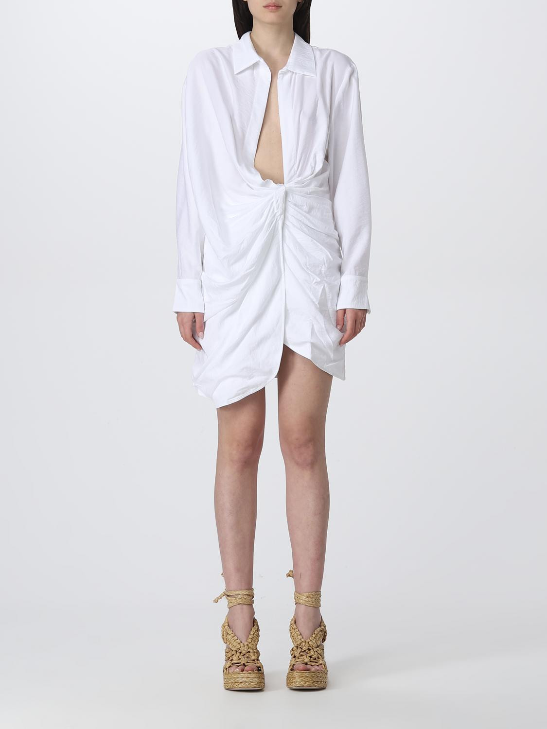 Dress JACQUEMUS Woman colour White | Giglio.com - Global Italian fashion boutique