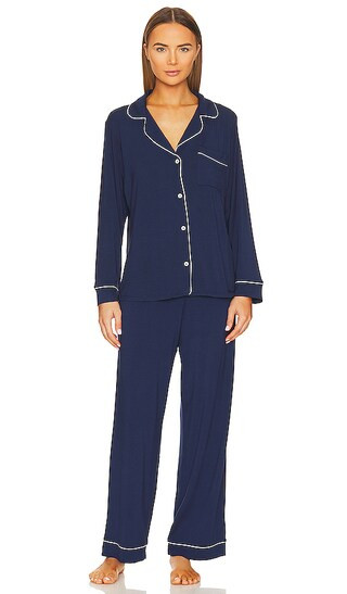 Gisele Long Pj Set in Navy | Revolve Clothing (Global)