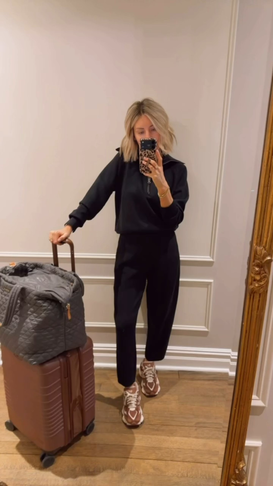 A comfortable but put together travel look! This material is so soft! Wearing S! Use code BRITTANYXSPANX for 15% off your first order + free shipping!

Loverly Grey, Spanx, matching set, loungewear, travel outfit, Beis luggage, carry on

#LTKTravel