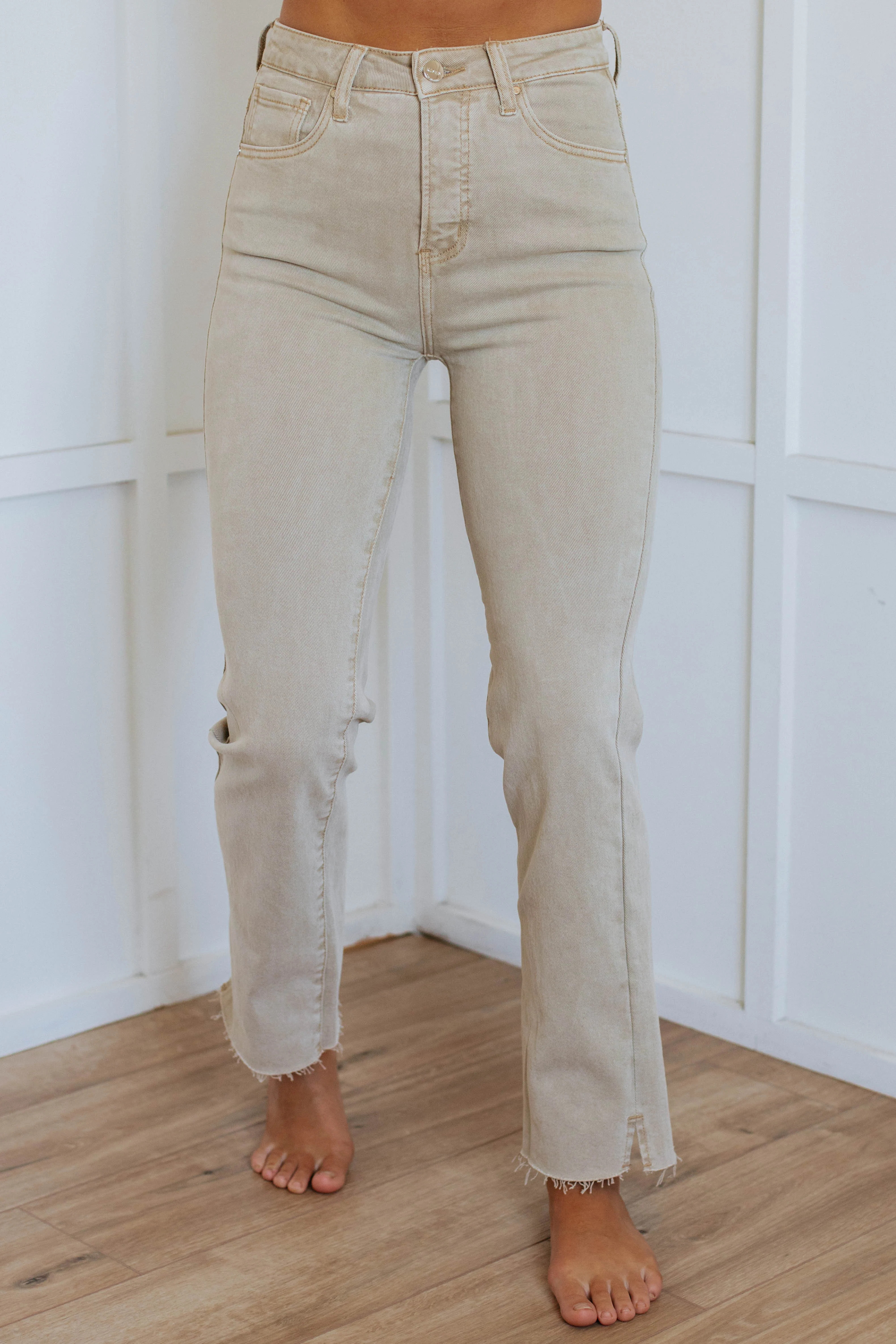 Nayla Risen Jeans - Sand 1/25 / 28.5" | Wild Oak Boutique
