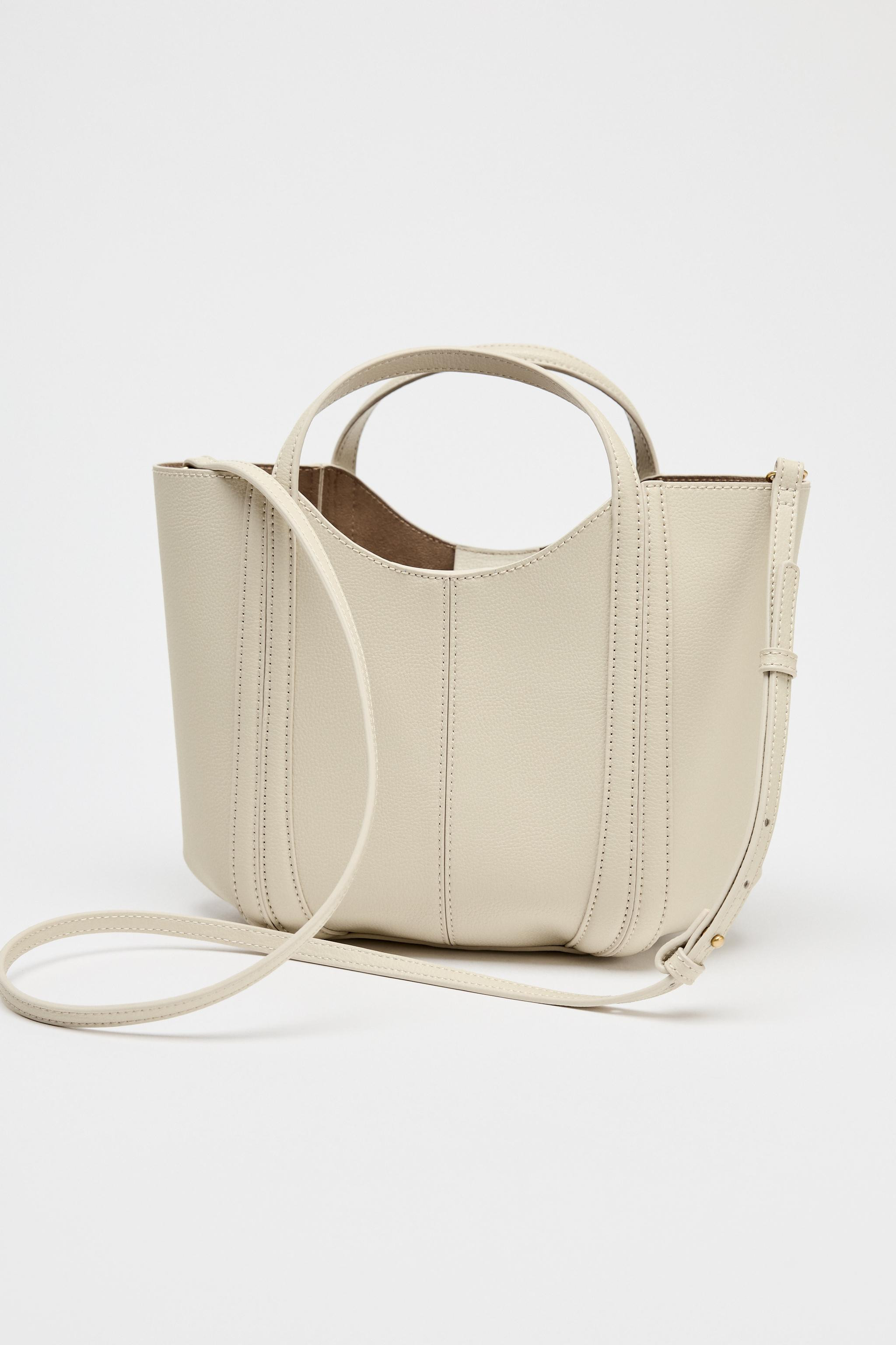 MINI CITY BAG WITH TOPSTITCHING | Zara UK
