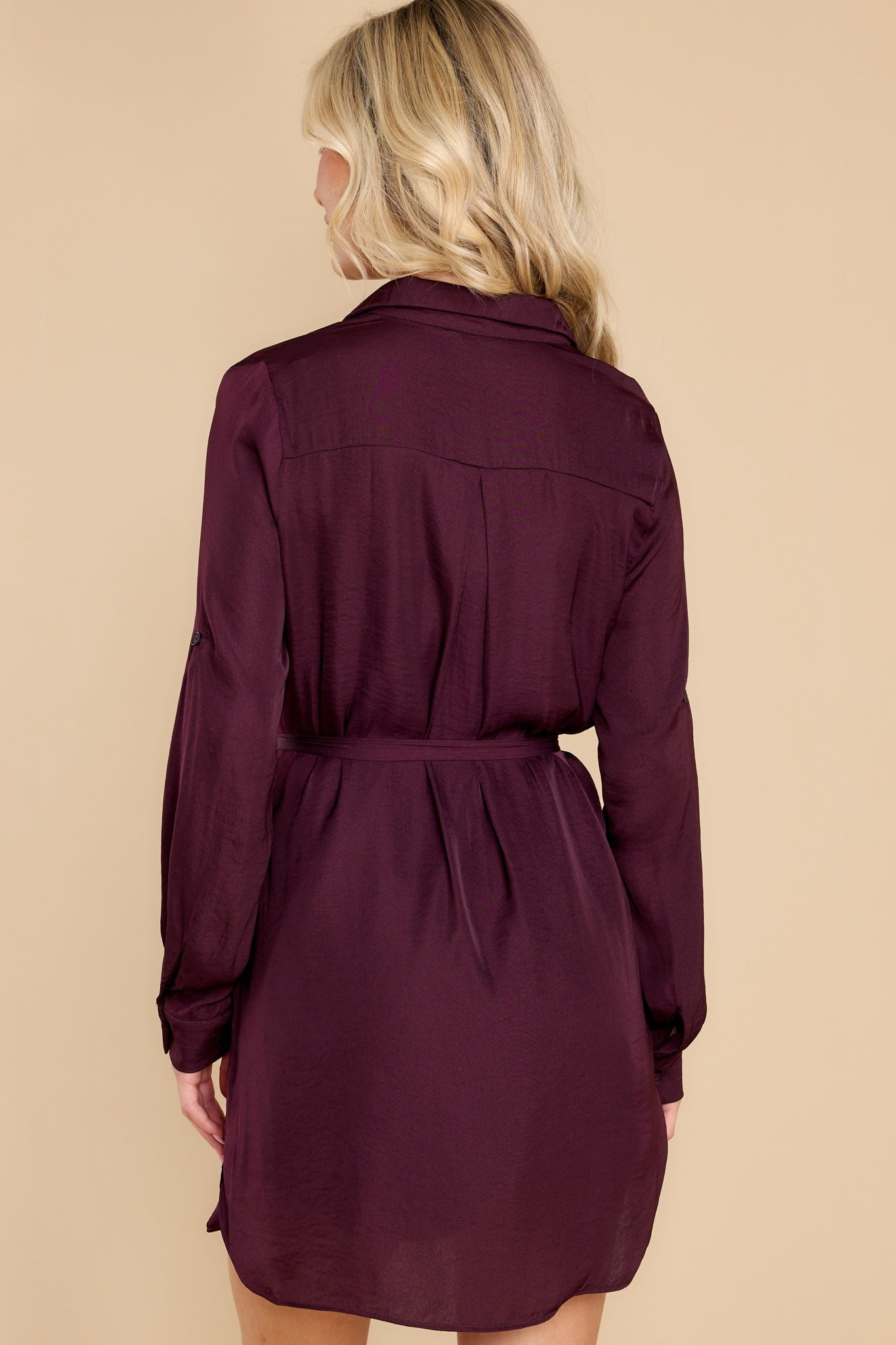 Basic Privileges Dark Sangria Tunic | Red Dress 