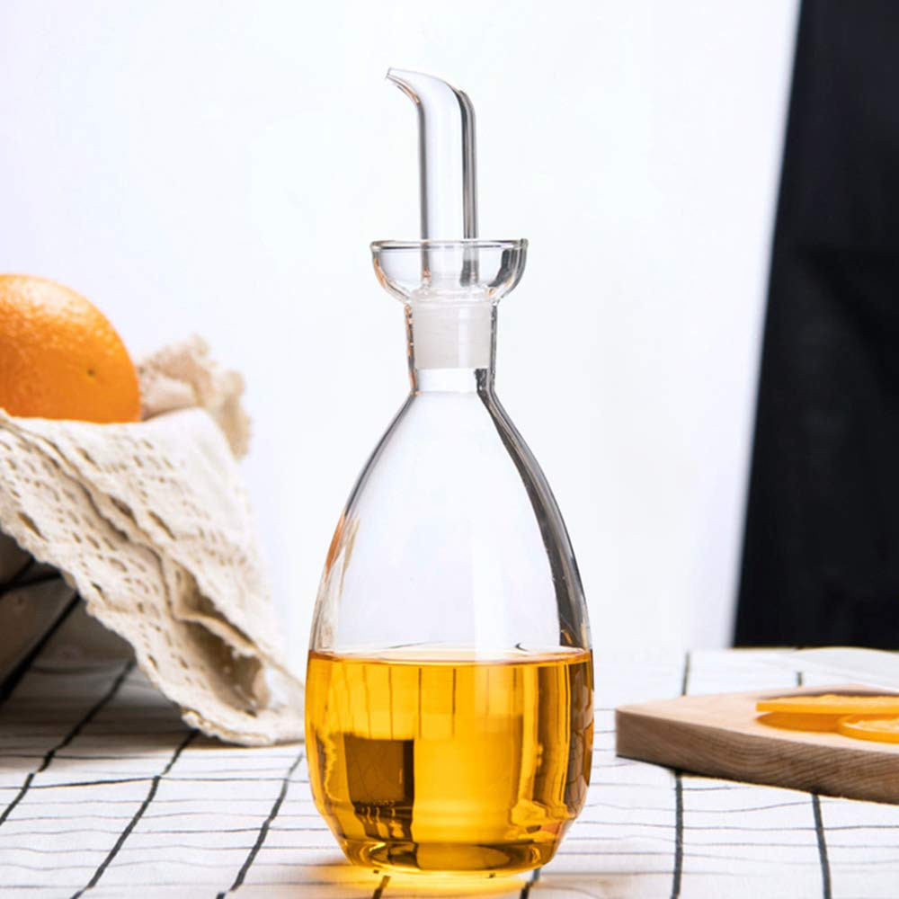 Affogato Glass Oil Bottle with Spout, Olive Oil Dispenser Vinegar Drizzler Pourer Stopper Pot, So... | Amazon (US)