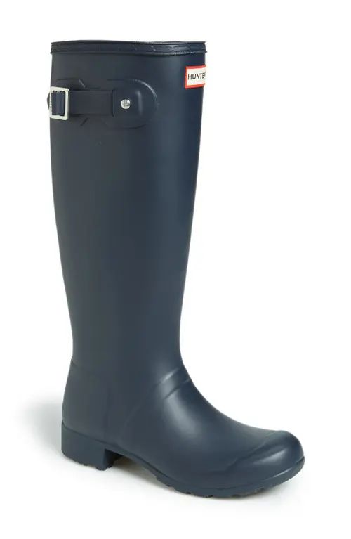 Hunter 'Tour' Packable Rain Boot in Navy/Navy at Nordstrom, Size 9 | Nordstrom