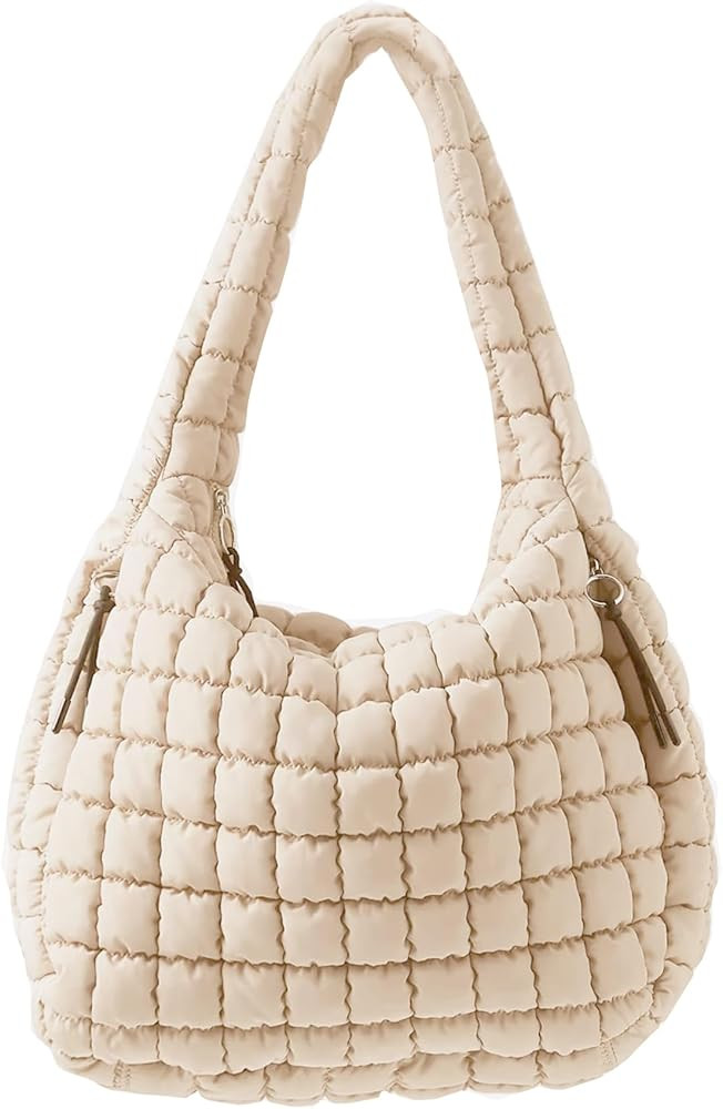 Puffer Tote Bag, Quilted Tote Bag Crossbody Bags for Travel, Gym, Work | Amazon (US)