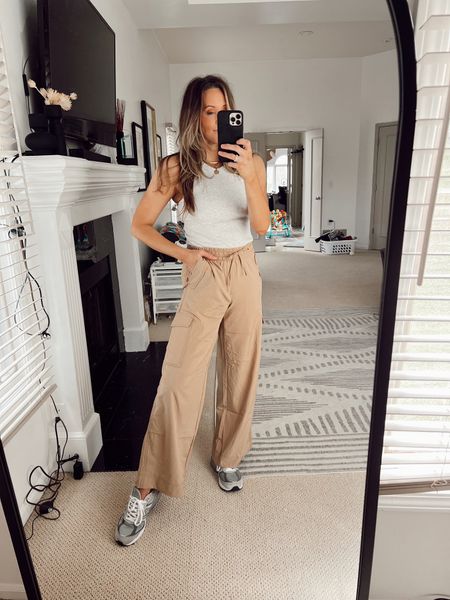 Cargo pants! Love these, will wear these a ton this spring and summer! Wearing a small tank, small pant. 

#LTKshoecrush #LTKstyletip #LTKunder50