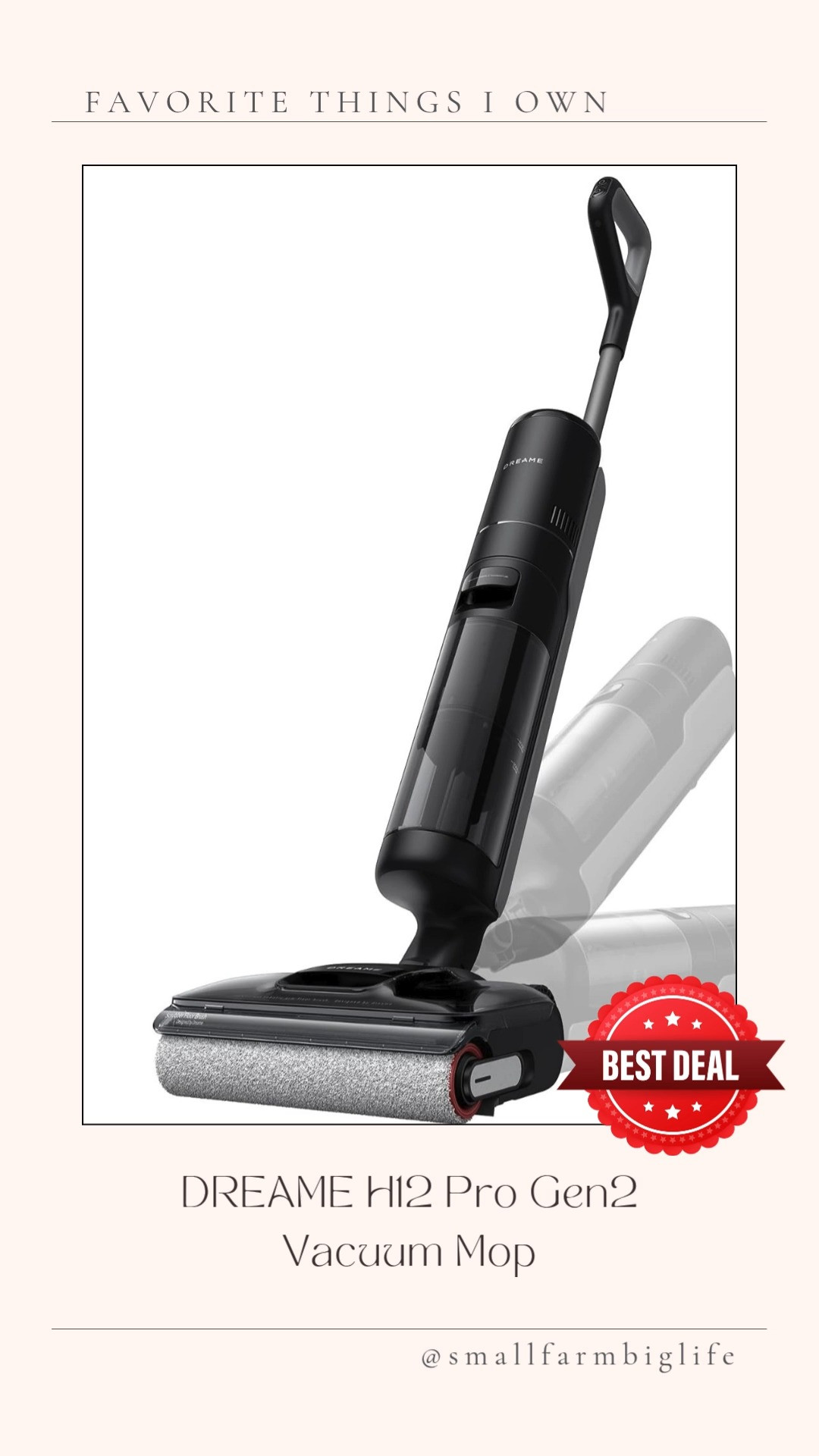 This vacuum mop combo has completely changed how I clean my floors and I cannot recommend it enough. It vacuums and mops at the same time which cuts my cleaning time in half, and it picks up all the dog hair and paw prints without any tangles in the brush roll. The self cleaning feature is what really sold me though. When I am done I just empty the dirty water, add clean water, and it cleans itself. No gross brush roll to scrub by hand. It is on sale for a great price today so if you have been thinking about it now is the time. Tap to shop! 

 #LTKdayinmylife #LTKHome #LTKSaleAlert