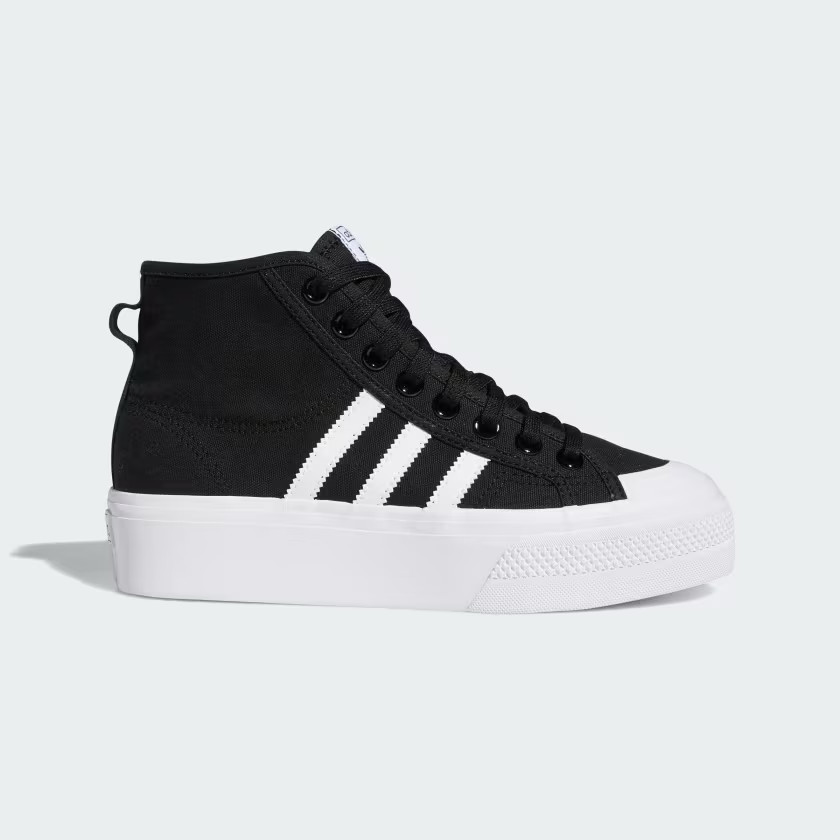 adidas Nizza Platform Mid Shoes - Black | Women's Lifestyle | adidas US | adidas (US)