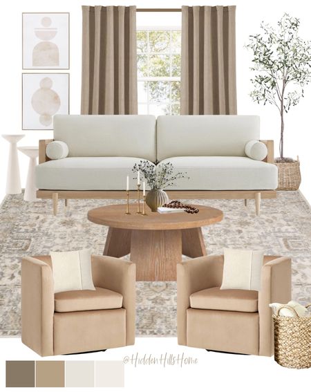 Neutral living room decor mood board, living room design ideas, living room inspiration, cozy living room decor #livingroom

#LTKHome #LTKStyleTip #LTKSaleAlert