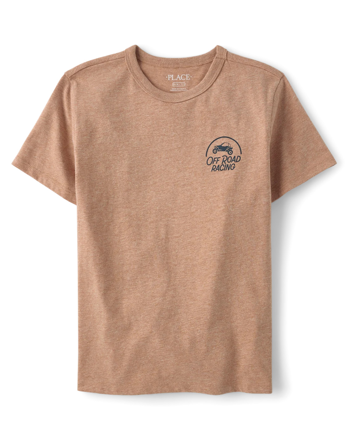 Boys Offroad Racing Front And Back Graphic Tee - brown | The Children's Place