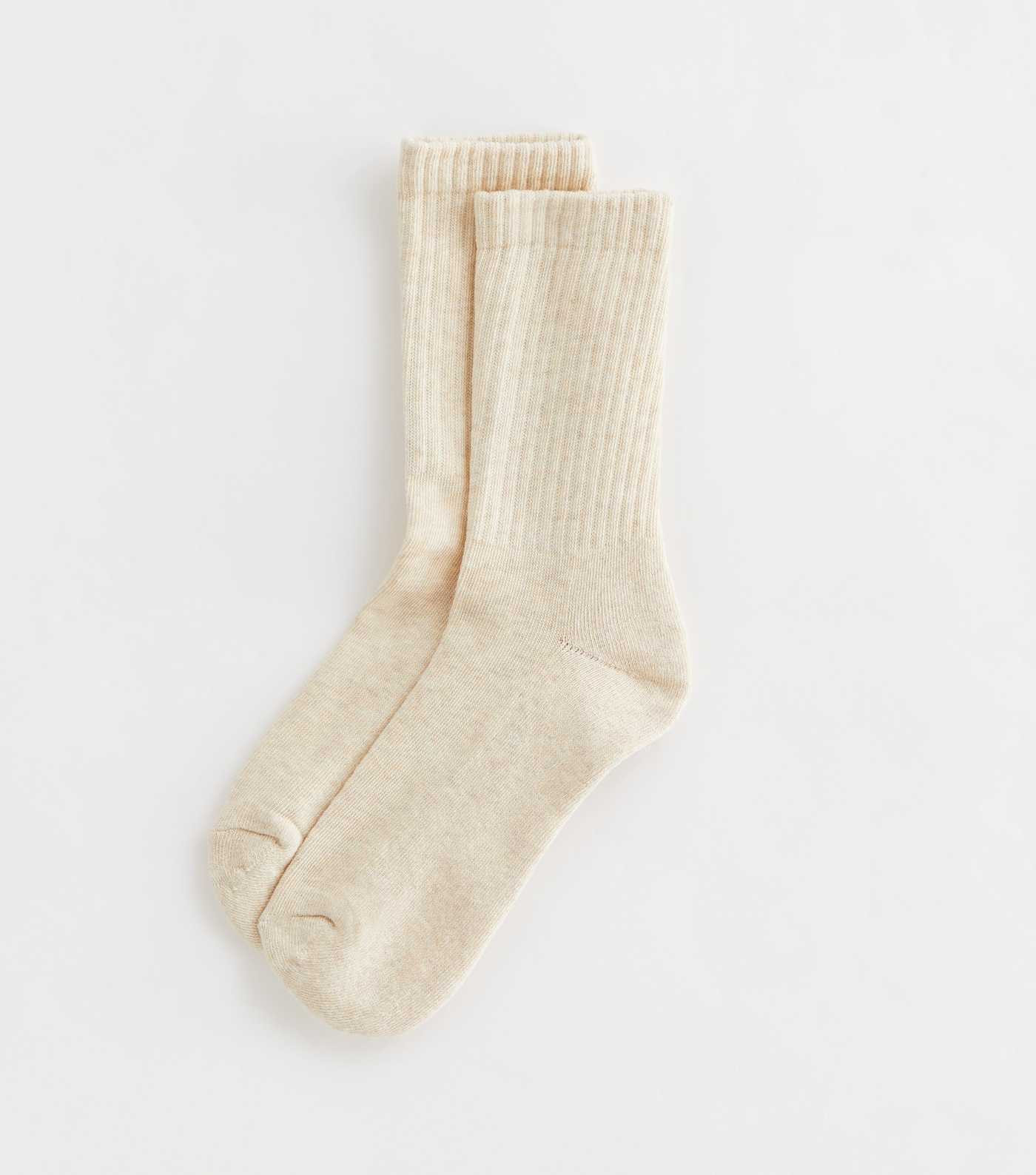 Cream Ribbed Tube Socks | New Look | New Look (UK)