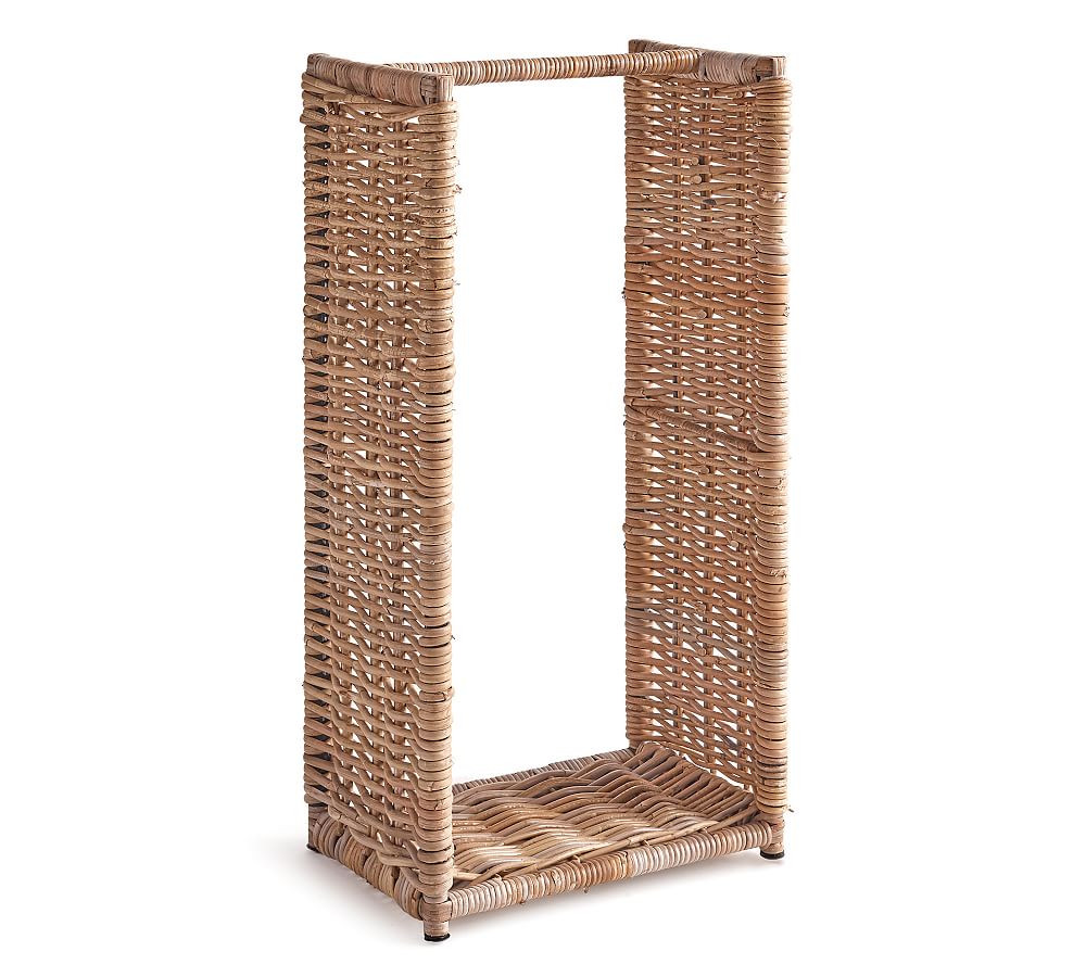 Rattan Log Basket | Pottery Barn (US)