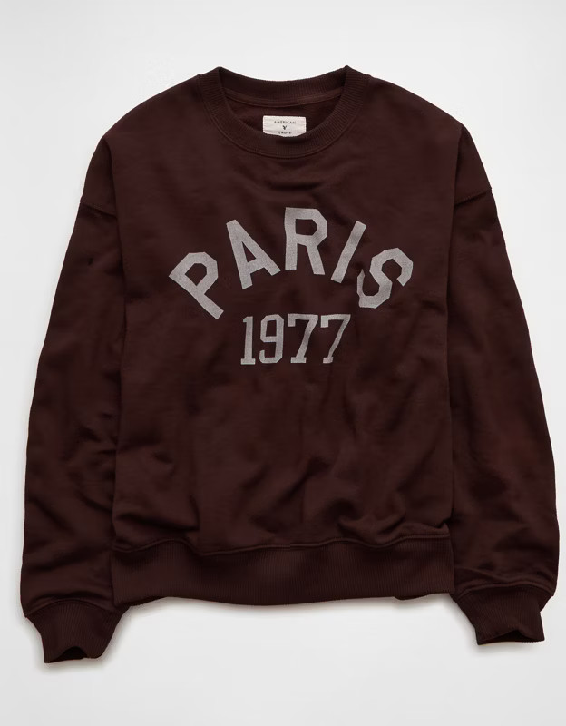 AE Funday Graphic Crewneck Sweatshirt | American Eagle Outfitters (US & CA)