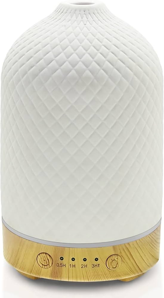 Essential Oil Diffuser Aromatherapy Air Cool Mist Diffuser 100ml Ceramic Aroma Scent Diffusers Hu... | Amazon (UK)