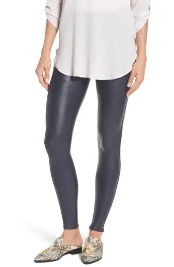 Women's Spanx Faux Leather Leggings, Size Large - Blue | Nordstrom