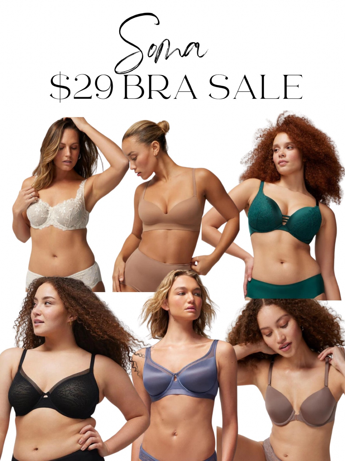 Today is the last day of the $29 bra sale at Soma! These are my absolute favorite bras; I love the wireless options (the enbliss is my #1 choice). They have many more styles and color options as well as sports bras and bralettes! 

#LTKGiftGuide #LTKsalealert #LTKfindsunder50