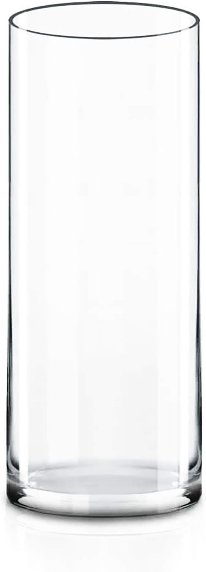 CYS Excel Clear Glass Cylinder Vase (H:12" D:4") | Multiple Size Choices Glass Flower Vase Center... | Amazon (US)