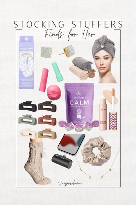 Stocking Stuffers for Her! Latest finds from Amazon

Reusable eye masks, stud earrings, lip balm, quick dry hair towels, jaw clips, shower steamers, contour concealer, makeup, scrunchies, mama necklace, UGG socks, wireless charger

#LTKbeauty #LTKGiftGuide #LTKunder50