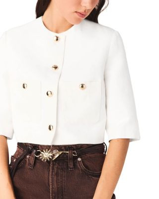 Maje Short Linen Blend Jacket | Bloomingdale's (US)