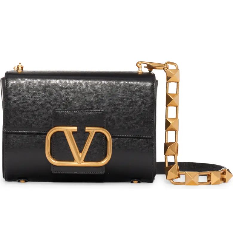 Valentino Stud Sign VLOGO Leather Shoulder Bag | Nordstrom | Nordstrom