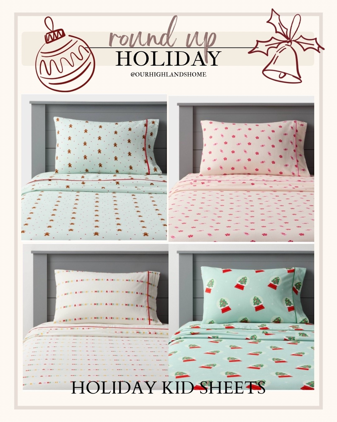 loving these christmas sheets for kids 

#LTKHoliday #LTKSeasonal #LTKKids