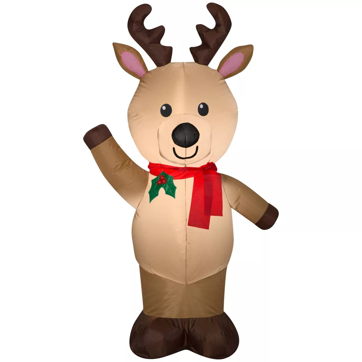 Gemmy 4' Reindeer Christmas Inflatable Decoration Brown | Target