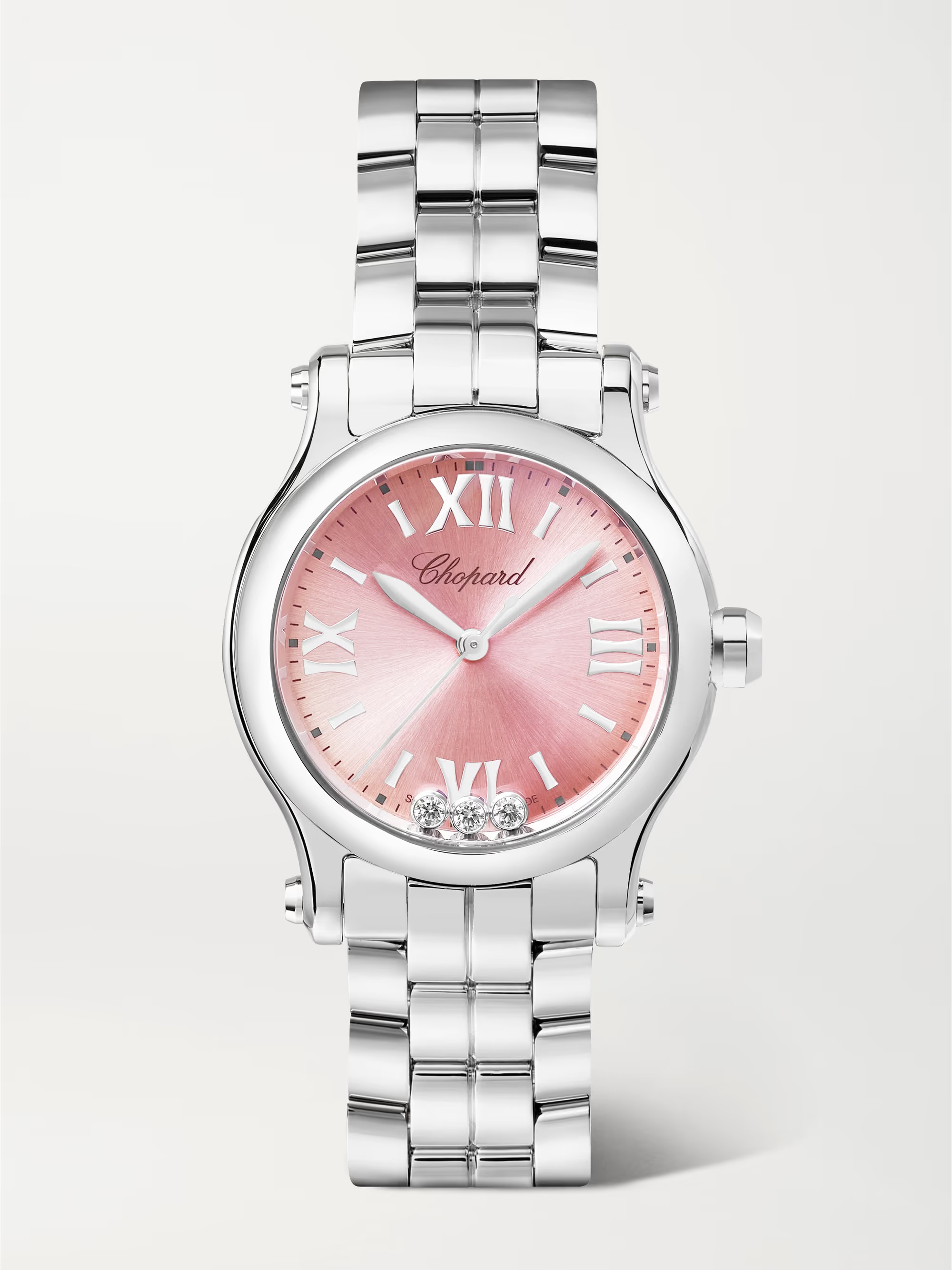 Happy Sport 30mm stainless steel, diamond and sapphire watch | NET-A-PORTER (US)