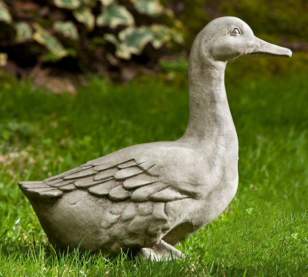 Cast Stone Concrete Duck Garden Object | Pottery Barn (US)