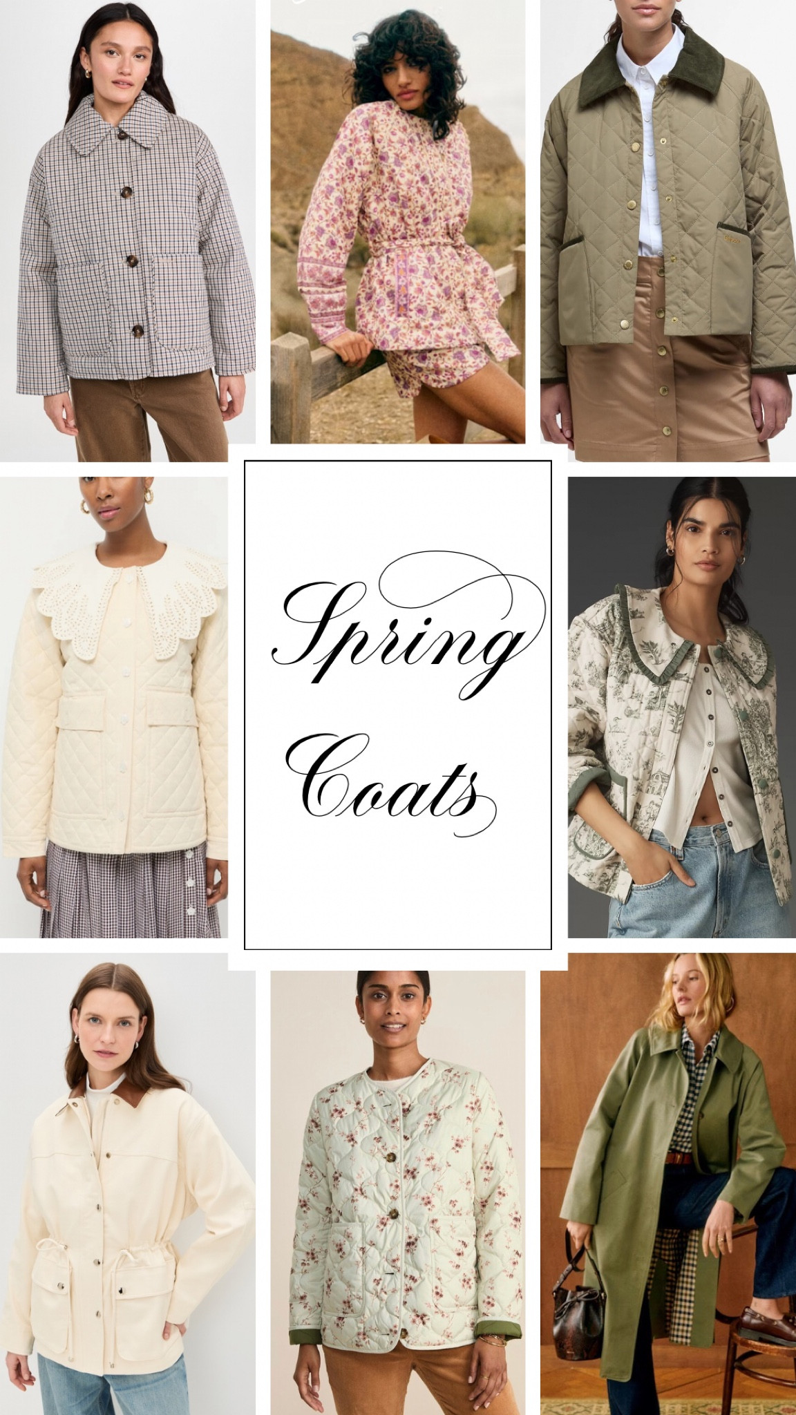 Spring coats. Trench coat. Floral quilted coat. Quilted coat. 
.
.
.
… 

#LTKWorkwear #LTKSpring #LTKStyleTip
