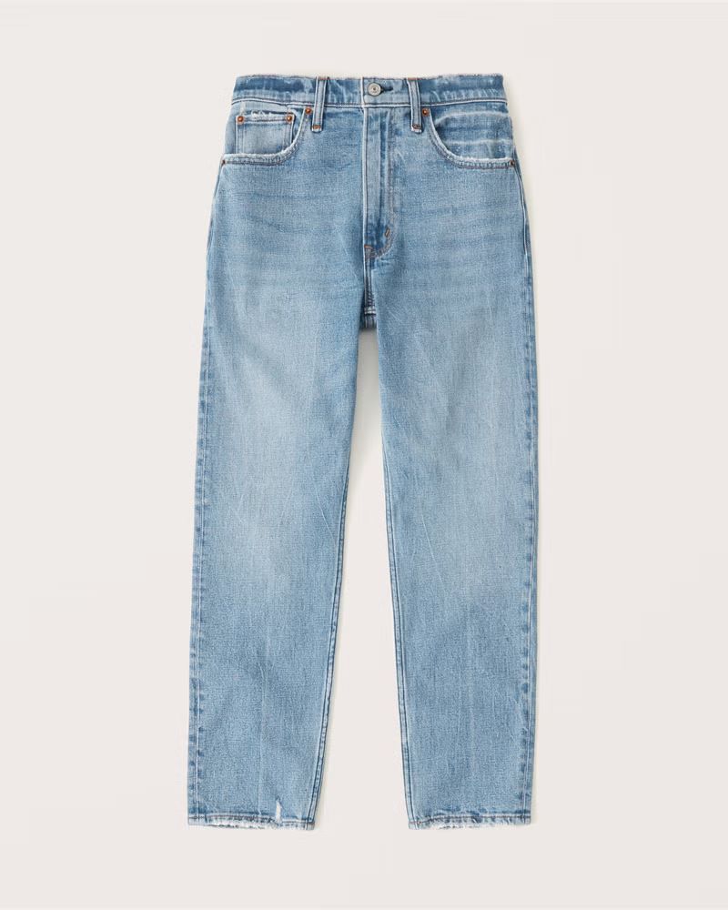 Women's High Rise Mom Jean | Women's Bottoms | Abercrombie.com | Abercrombie & Fitch (US)