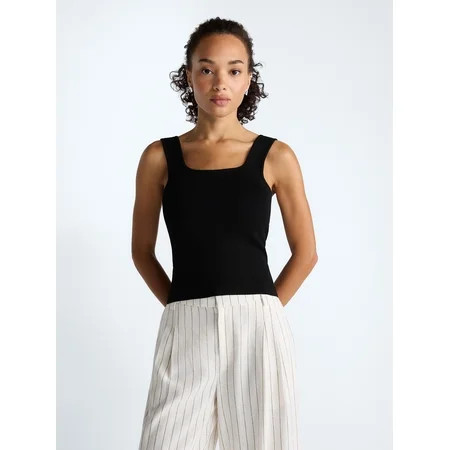 Scoop Women's Square Neck Sweater Tank Top, Sizes XS-XXL | Walmart (US)