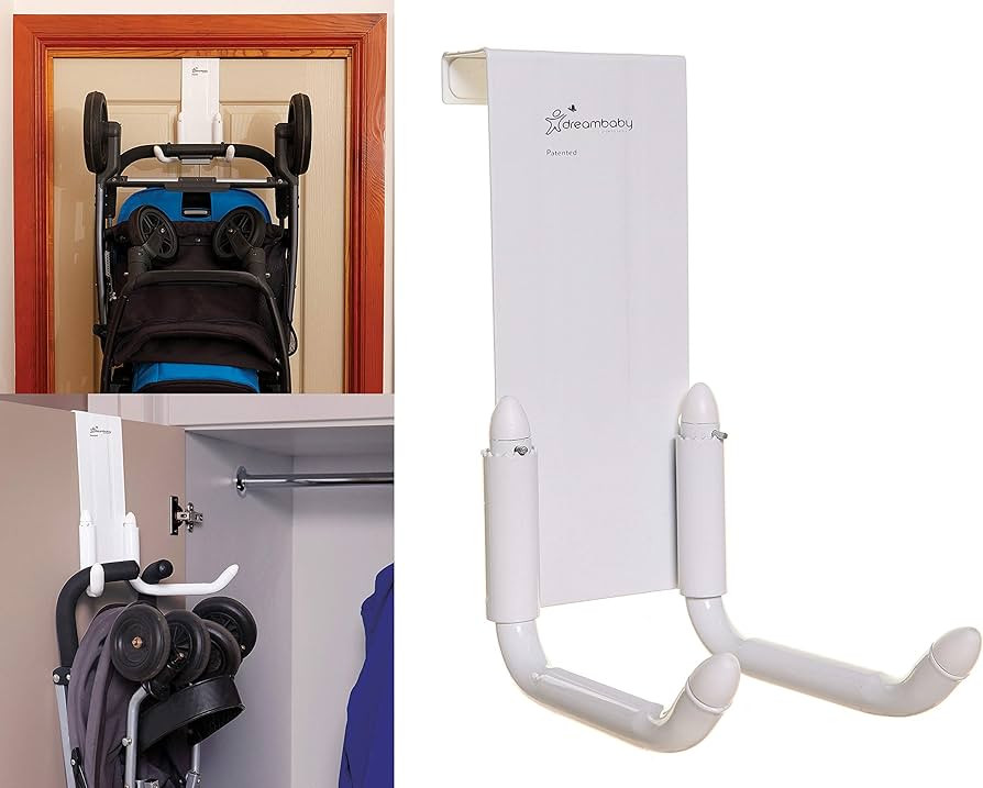 Dreambaby Strollerbuddy StrollAway Over The Door Baby Stroller Hanger – Heavy Duty Metal Hook O... | Amazon (US)
