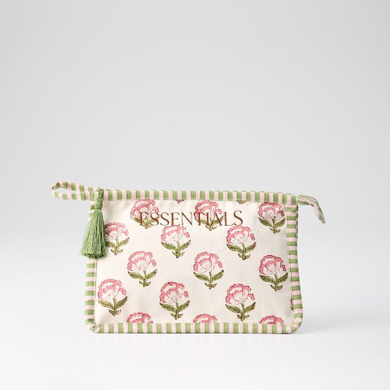 Block Print Canvas Pouch | Mark and Graham