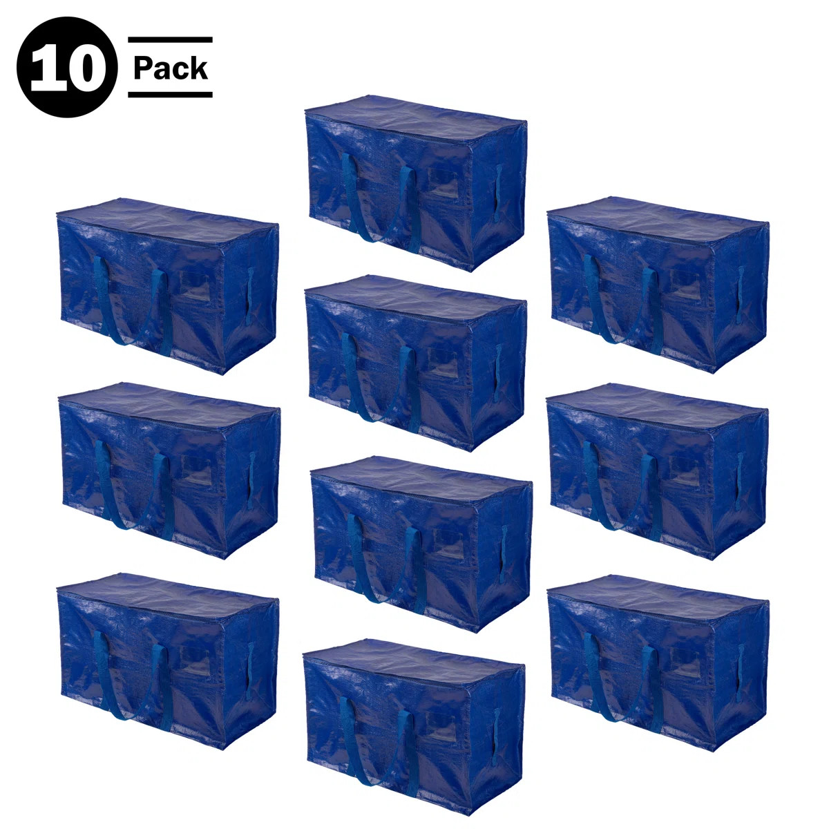 Home-Complete Moving Bags - Extra Large Storage Bags with Dual Zippers, Durable Handles, and 65lb... | Wayfair North America