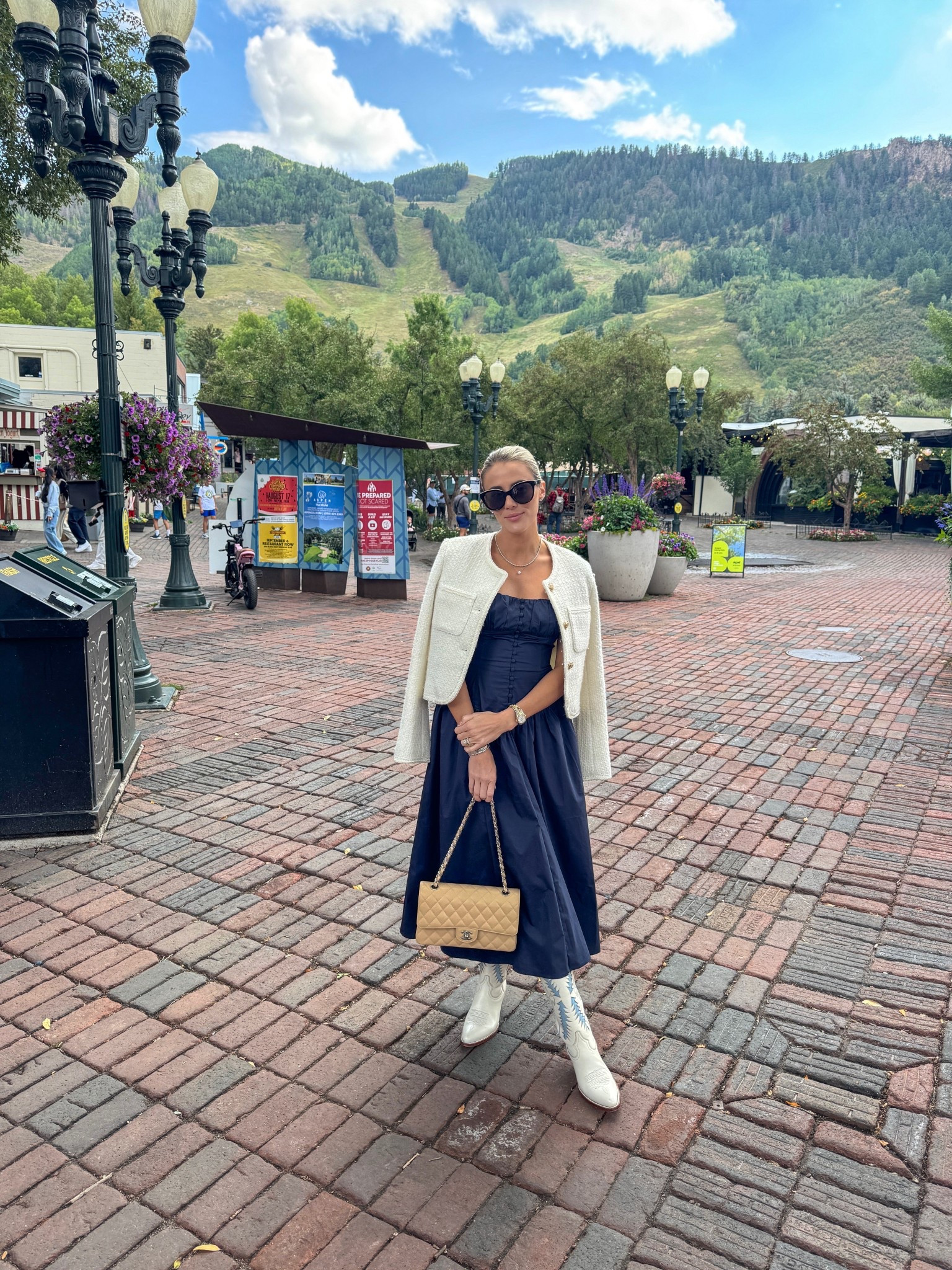 Navy Dress
Amazon Tweed Cardigan 

#LTKStyleTip