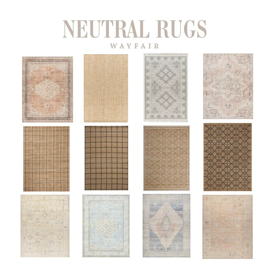 A few of my favorite neutral rugs from Wayfair that I keep coming back to, so versatile and easy to style. 
#ad #WayfairPartner #Wayfair @wayfair 

#LTKHome #LTKmomlife #LTKOver40