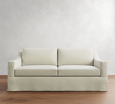 York Slope Arm Slipcovered Sleeper Sofa (72"–81") | Pottery Barn (US)