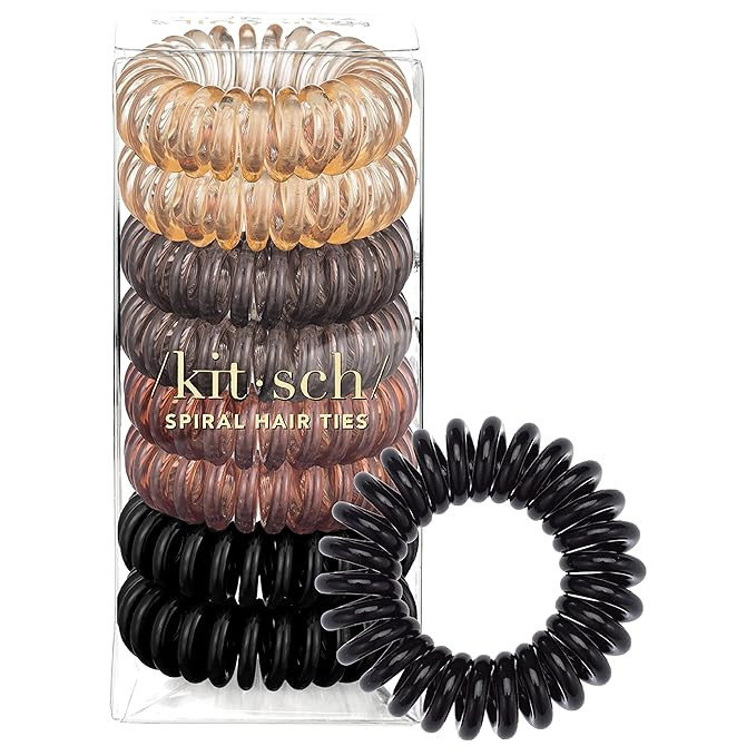 Kitsch Spiral Hair Ties for Women – Hair Ties No Damage, Ponytail Holders for Thick and Thin Ha... | Amazon (US)