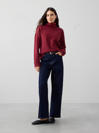Ottoman Turtleneck Sweatshirt | Banana Republic Factory