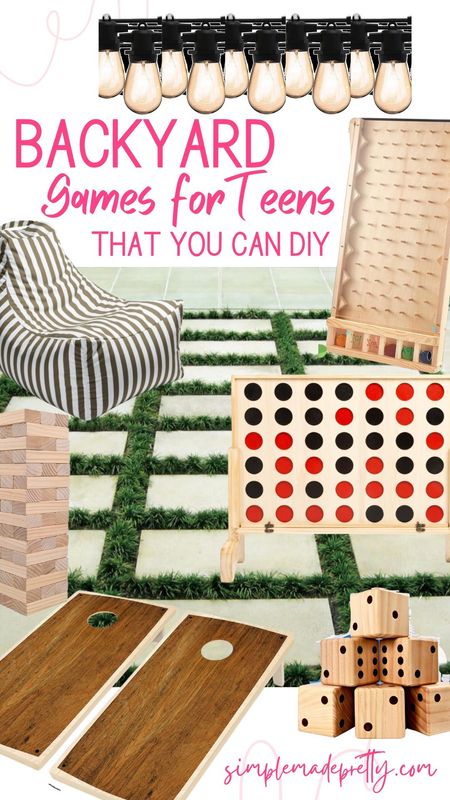 I'm currently working on a BIG home project! 👉 I'm turning our side yard into a fun teen hang out spot! Or... im Attempting to DIY instead of buy, but linking some that you can buy if you don't want to DIY 🤣😂😅#backyard #backyardgoals #teens  #teenhangout #outdoorgames  

#LTKkids