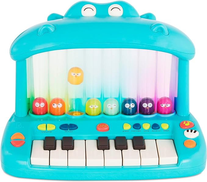 B. toys- Hippo Pop- Musical Toy Keyboard – Play Piano – Songs, Sounds & Lights – Musical In... | Amazon (US)