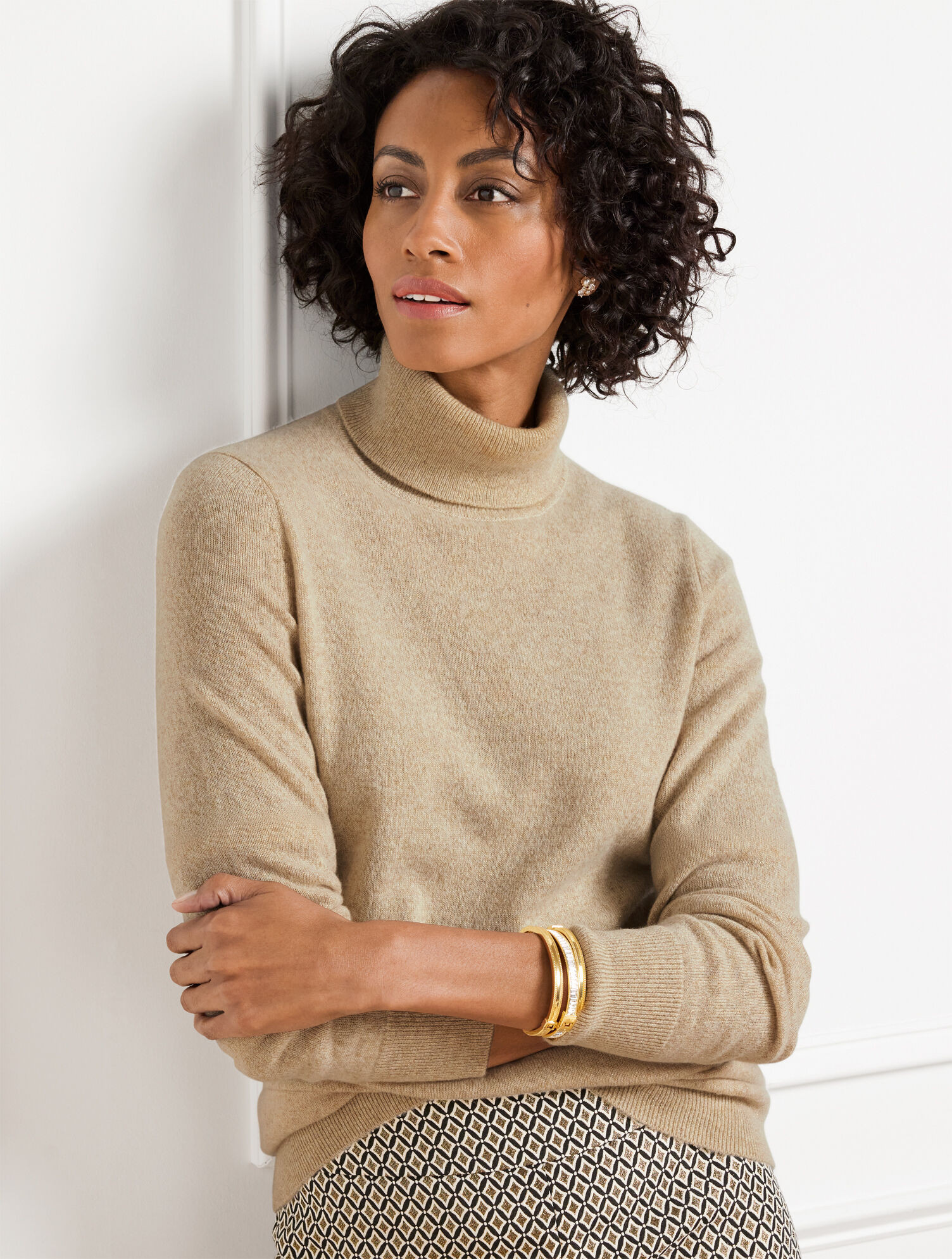 Cashmere Metallic Perfect Turtleneck | Talbots