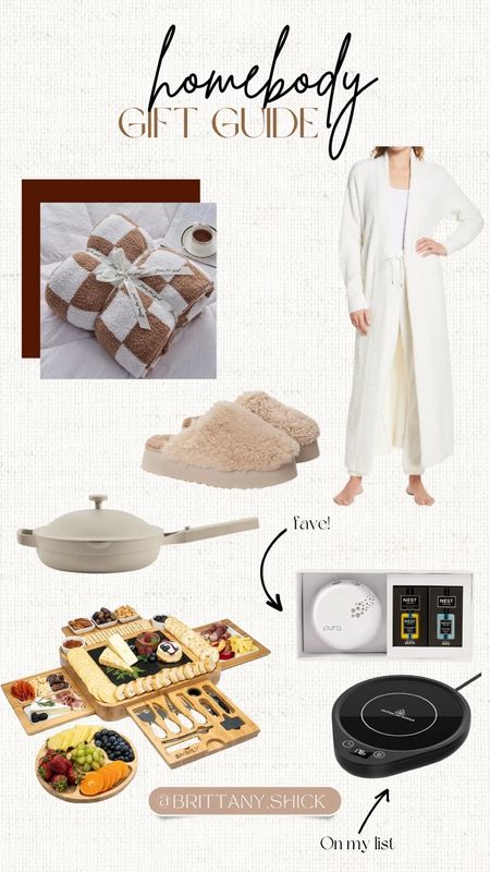 Gift Guide Homebody for her mother mother in law sister bestie home decor robe pura clean blanket ugh slippers charcuterie board mug warmer 

#LTKhome #LTKGiftGuide #LTKunder100
