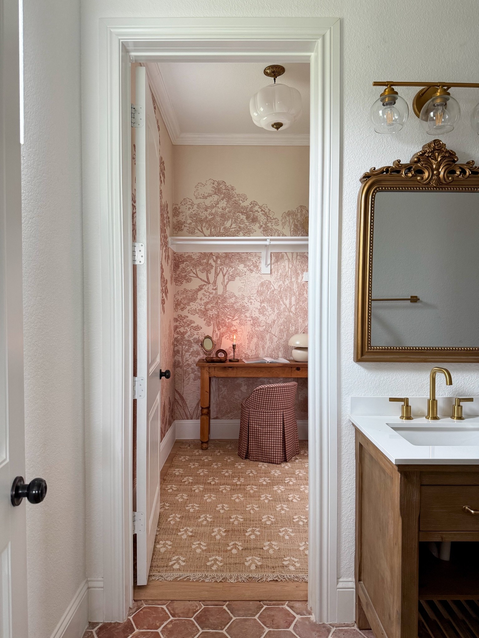 bathroom inspo, walk in closet, CLOFFICE, vanity chair, antique lighting, pendant

#LTKHome